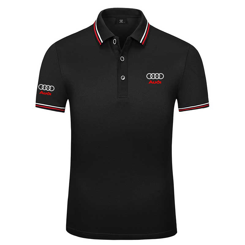 Polo Audi 2022 Manches Courtes en Coton Extensible Piqué Pour Homme